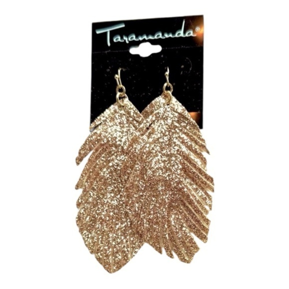 Rose Gold Leaf Earrings